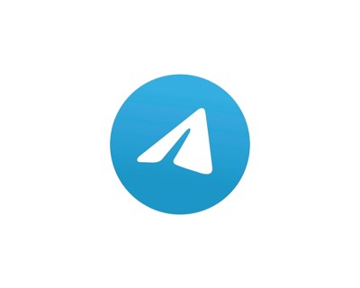 Telegram software, rotated logo