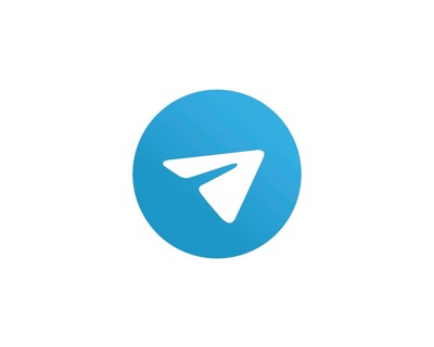 Telegram software, rotated logo