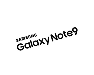 Samsung Galaxy Note 9, rotated logo