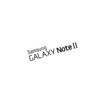 Samsung Galaxy Note II, rotated logo