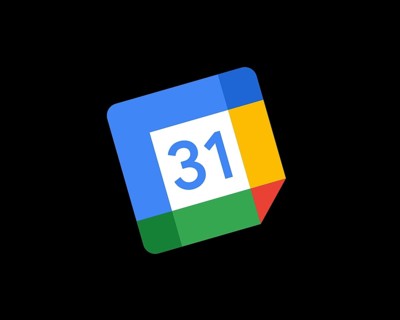 Google Calendar, rotated logo