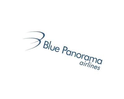 Blue Panorama Airline, rotated logo
