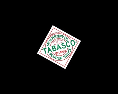 Tabasco sauce, rotated logo