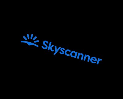 Skyscanner, rotated logo