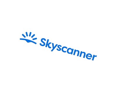 Skyscanner, rotated logo