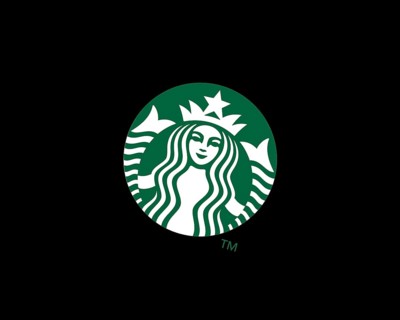 Starbucks, rotated logo