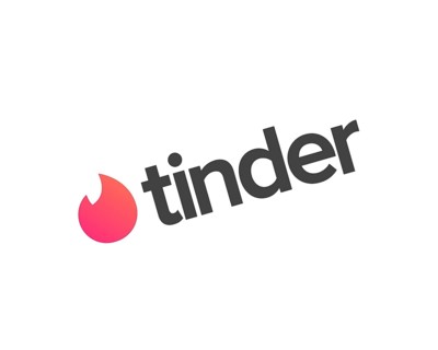 Tinder app, rotated logo