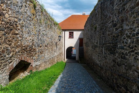 Unesco site Jewish Quarter and St Procopius' Basilica in Trebic, Czech Republic