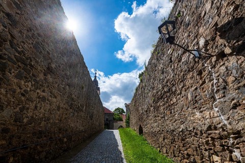 Unesco site Jewish Quarter and St Procopius' Basilica in Trebic, Czech Republic
