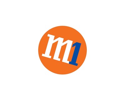 M1 Singaporean company, rotated logo