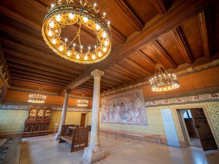 Wartburg, Singers' Hall with Singer's War fresco by Moritz von Schwind