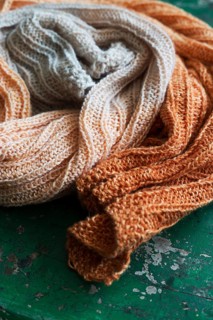 Handwork, knitted wool blanket for a baby