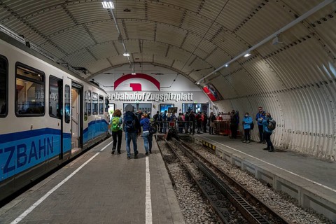 Terminus of the Zugspitzbahn, Garmisch-Partenkirchen