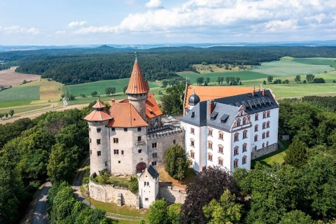 Helicopter view, Veste Heldburg