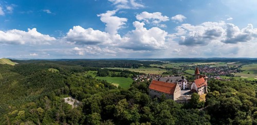 Helicopter view, Veste Heldburg