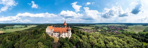 Helicopter view, Veste Heldburg