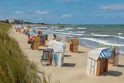 Beach, beach chairs