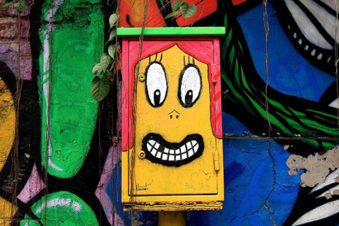Grafitti in the Rua Jardim Botanico, Rio de Janeiro