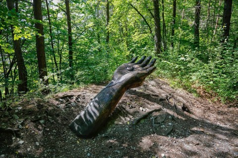 Pfullinger Sagenweg, hand with a Remmsele
