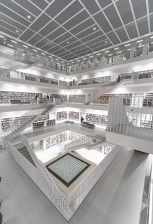 Bookshelves of the Modern Library, Architecture
