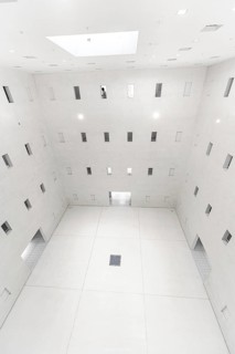 Students in the modern library, architecture