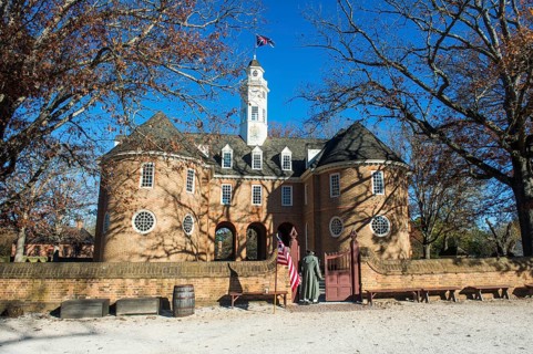 Capitol Building in historical Williamsburg, Virginia