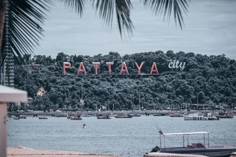 Boats and ships as seen from the Beer Garden in Central Pattaya Beach, Pattaya City