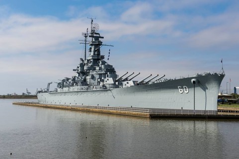 Warship USS Alabama, in the USS Alabama Battleship Memorial Park