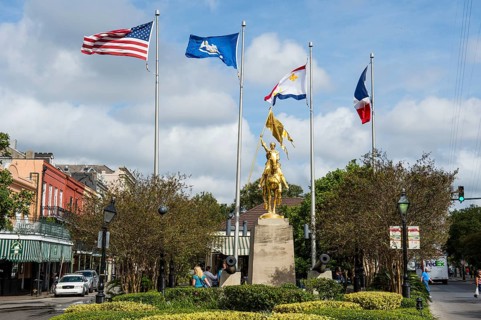 Little park in the french quarter, New Orleans