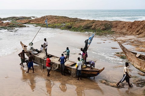 Bird's eye view, Traditional fishing boat
