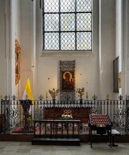 Interior design in the Catholic Church Bazylika Mariacka, Gdansk