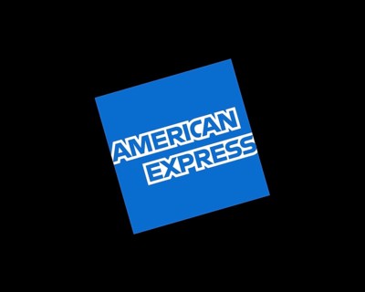 American Express, rotated logo