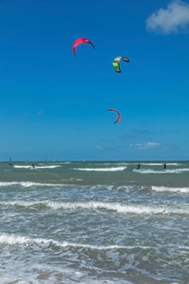Kitesurfer, Steinwarder Peninsula