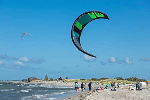 Kitesurfer, Graswarder Peninsula