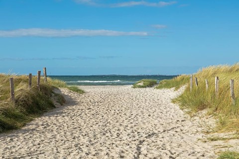 Beach access, Graswarder peninsula