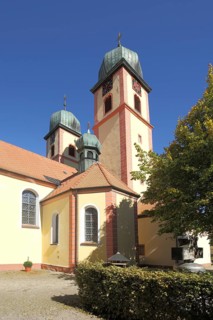 Gothic monastery church of the Assumption of the Virgin Mary in St. Maergen, Southern Black Forest