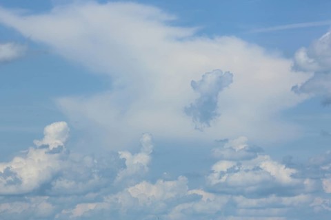 Sky with cumulus cloud,