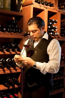 Sommelier, wine tasting