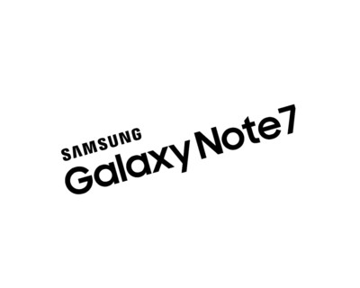 Samsung Galaxy Note 7, rotated logo