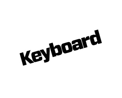 Keyboard magazine, rotated logo