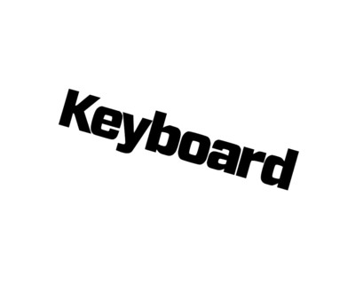 Keyboard magazine, rotated logo