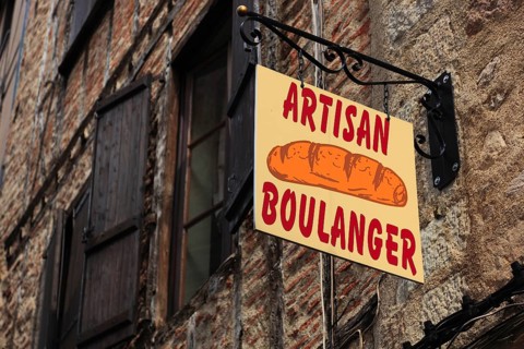 Bakery in Figeac, Lot department