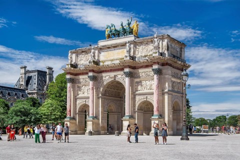 Arc de Triomphe du Carrousel at the Tuileries, Paris