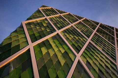 Sound insulation and natural ventilation through honeycomb structure in novel hybrid building, mixed-use building
