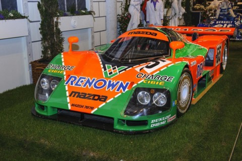 Historic classic racing car Mazda 787 B overall winner 24h Le Mans 1991 90s, 24 hours race of Le Mans