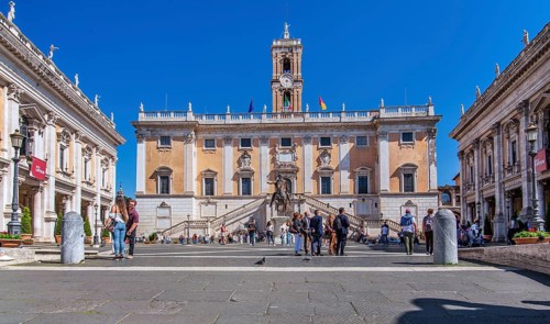 Capitol Square with Senatorial Palace, Rome