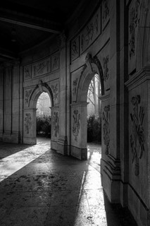 Black and white, baroque Spittelkolonnaden