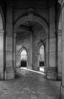 Black and white, baroque Spittelkolonnaden