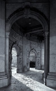 Black and white, baroque Spittelkolonnaden