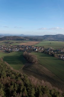 View from Table Mountain Gohrisch to Papstdorf